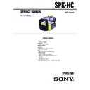 Sony SPK-HC Service Manual