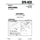 Sony SPK-HCB (serv.man2) Service Manual