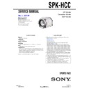 Sony SPK-HCC Service Manual
