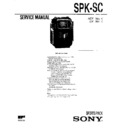 Sony SPK-SC Service Manual