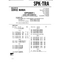 Sony SPK-TRA (serv.man2) Service Manual