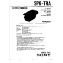 Sony SPK-TRA Service Manual