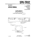 Sony SPK-TRV2 (serv.man2) Service Manual