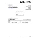 Sony SPK-TRV2 (serv.man3) Service Manual