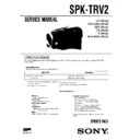 Sony SPK-TRV2 Service Manual