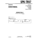 Sony SPK-TRV7 (serv.man3) Service Manual