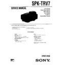 Sony SPK-TRV7 Service Manual