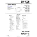 Sony DPF-A72N Service Manual