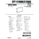 dpf-v1000n, dpf-x1000n service manual