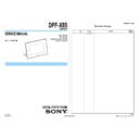 Sony DPF-X85 Service Manual