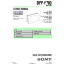 Sony DPP-F700 Service Manual