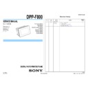 Sony DPP-F800 Service Manual