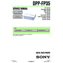 Sony DPP-FP35 Service Manual