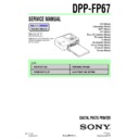 Sony DPP-FP67 Service Manual