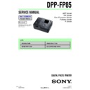 Sony DPP-FP85 Service Manual