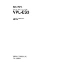 Sony RM-PJ4, VPL-ES3 Service Manual