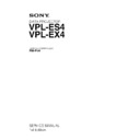 Sony RM-PJ4, VPL-ES4, VPL-EX4 Service Manual