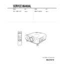 rm-pjvw10, vpl-vw11ht service manual