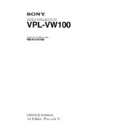 rm-pjvw100, vpl-vw100 service manual