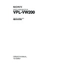 rm-pjvw200, vpl-vw200 service manual