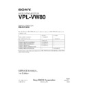 Sony RM-PJVW80, VPL-VW80 (serv.man3) Service Manual