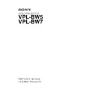 vpl-bw5, vpl-bw7 service manual