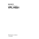 vpl-hs51 service manual