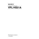 vpl-hs51a service manual