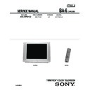 Sony KD-27FS130 Service Manual
