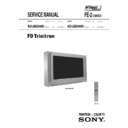 Sony KD-28DX40U Service Manual