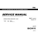 Sony KD-65S9005B Service Manual