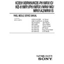 Sony KDE-61XBR950, KE-61MR1, KE-MR61A2, KE-MR61M2, KE-MR61S2, KE-P61MRX1 Service Manual