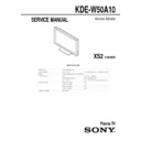 Sony KDE-W50A10 Service Manual