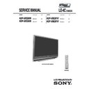 Sony KDF-50E2000, KDF-50E2010 Service Manual