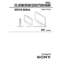 Sony KDL-20S4000, KDL-26S4000, KDL-32S4000, KDL-37S4000, KDL-40S4000 Service Manual