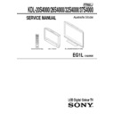Sony KDL-20S4000, KDL-26S4000, KDL-32S4000, KDL-37S4000 Service Manual