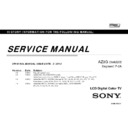 Sony KDL-26EX550, KDL-32EX550, KDL-32EX650, KDL-40EX650, KDL-46EX650 Service Manual