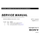Sony KDL-32EX600, KDL-40EX600, KDL-46EX600 (serv.man3) Service Manual