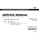 Sony KDL-32R400A, KDL-32R420A, KDL-40R450A, KDL-40R470A, KDL-46R450A, KDL-46R470A Service Manual