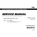 Sony KDL-32R420A, KDL-32R421A, KDL-32R423A, KDL-32R424A, KDL-40R470A, KDL-40R471A, KDL-40R473A, KDL-40R474A, KDL-46R470A, KDL-46R473A Service Manual