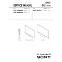 Sony KDL-32W5500, KDL-40W5500, KDL-40WE5 Service Manual