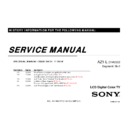 Sony KDL-40HX700, KDL-40HX701, KDL-40HX703, KDL-40HX705, KDL-46HX700, KDL-46HX703, KDL-46HX705 Service Manual