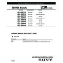 Sony KDL-40W5100, KDL-46W5100, KDL-46W5150, KDL-52W5100, KDL-52W5150 Service Manual