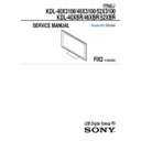 Sony KDL-40X3100, KDL-40XBR, KDL-46X3100, KDL-46XBR, KDL-52X3100, KDL-52XBR Service Manual