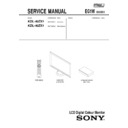 Sony KDL-40ZX1 (serv.man2) Service Manual