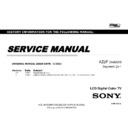 Sony KDL-46HX920, KDL-46HX923, KDL-46HX925, KDL-55HX920, KDL-55HX923, KDL-55HX925, KDL-65HX920, KDL-65HX923, KDL-65HX925 (serv.man2) Service Manual