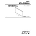 Sony KDL-70X3000 Service Manual