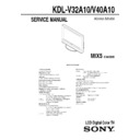 Sony KDL-V32A10, KDL-V40A10 (serv.man2) Service Manual