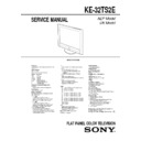 Sony KE-32TS2E Service Manual