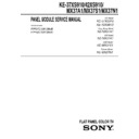 Sony KE-37XS910, KE-42XS910, KE-MX37A1, KE-MX37N1, KE-MX37S1 Service Manual